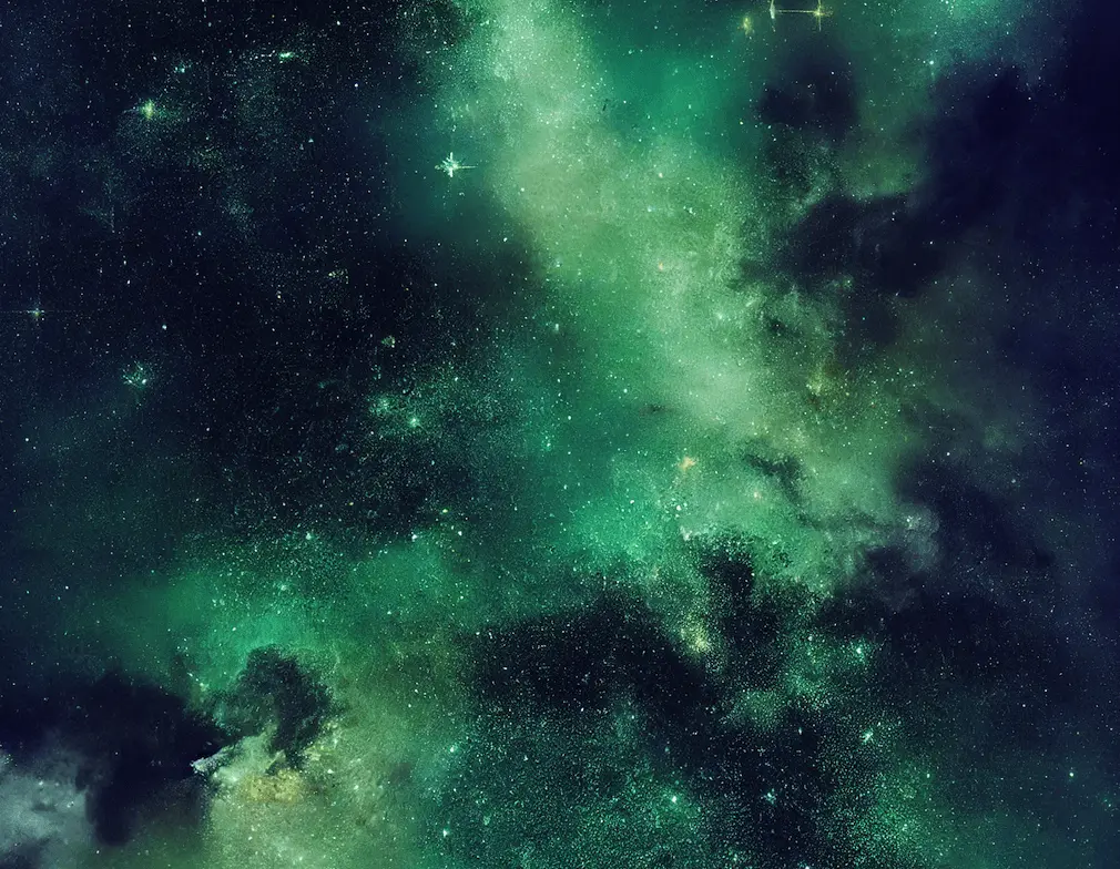 green galaxy texture